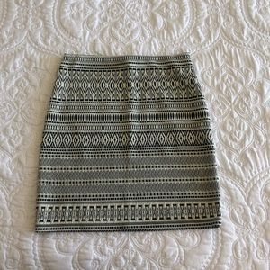 Xhilaration Pattern Mini Skirt